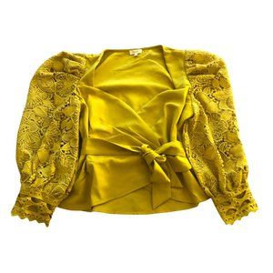 Fashion Nova Green Lace Blouse